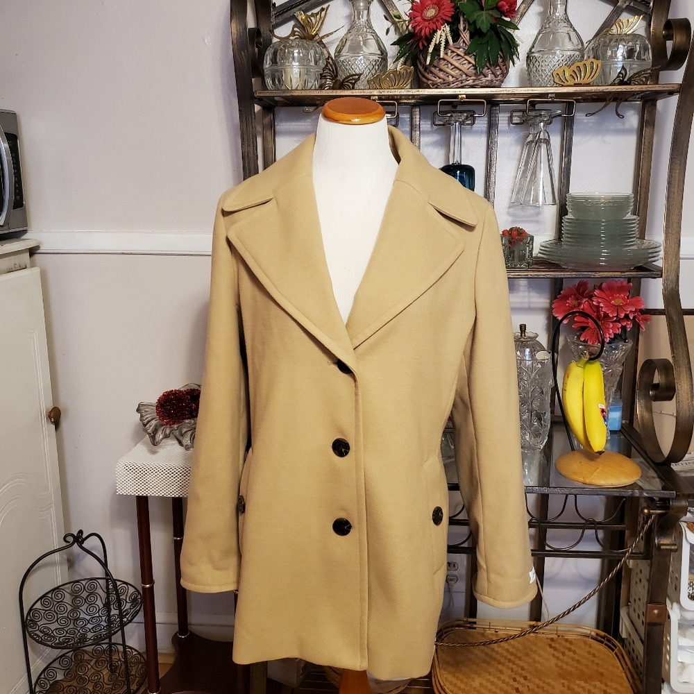 Nwot Calvin Klein Coat Tan sz 16